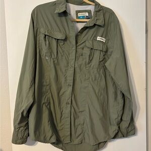 Women’s Magellan Outdoors Olive Fishing Shirt